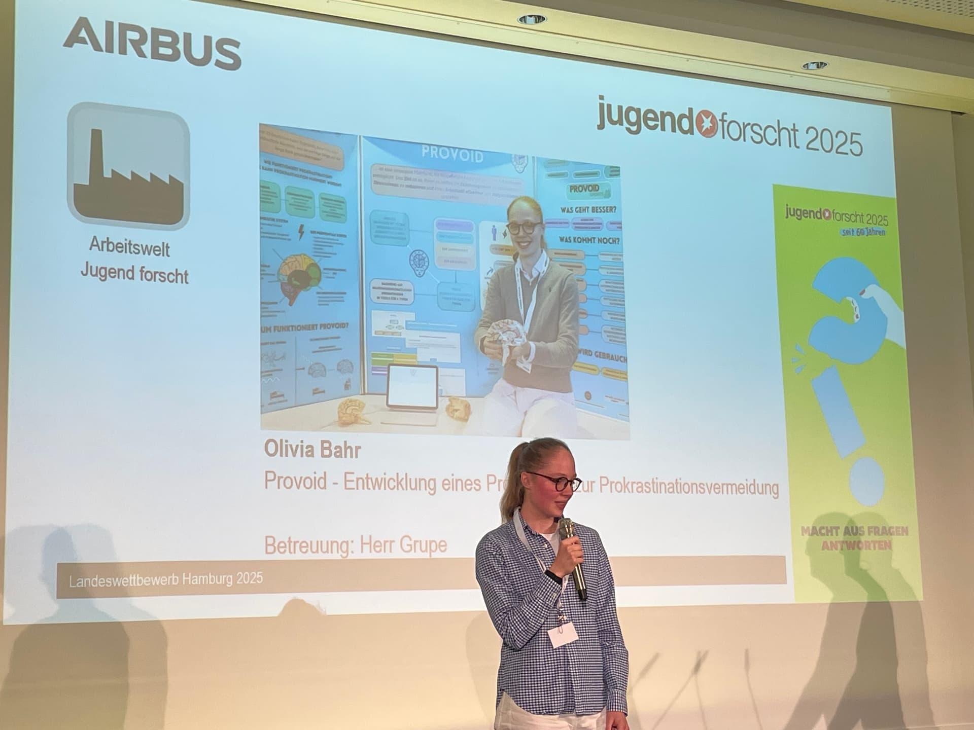 Landesfinale bei Airbus - PROVOID 2. Platz